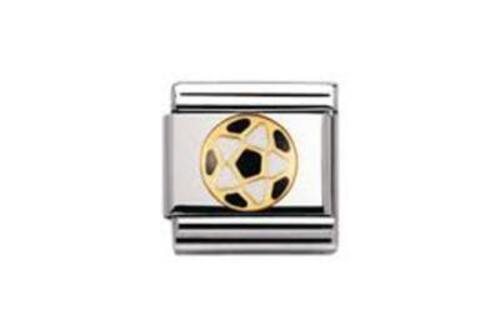 Charm Nomination in Acciaio 030204 CALCIO - 030204 CALCIO